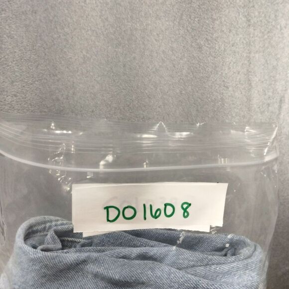 American Eagle Mom Jeans Wmns 6R Blue Stonewash Faded Distressed Whiskered Rips - Picture 13 of 13